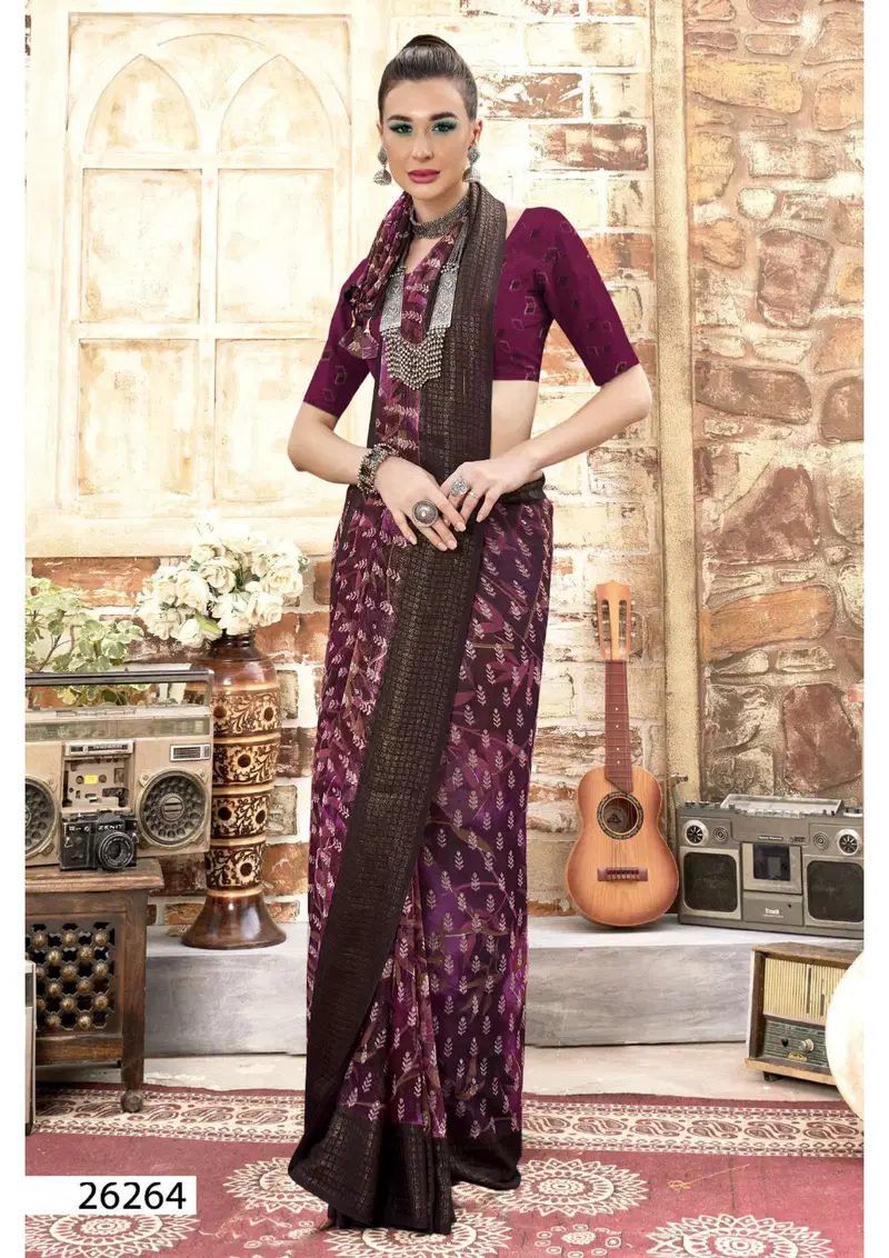Vyanjana Vol 05 By Vallabhi Designer Georgette Sarees Wholesale Shop In Surat